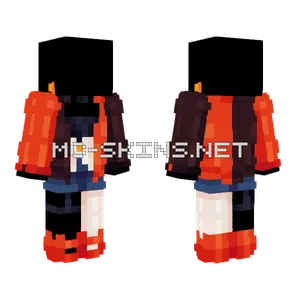 Orange and Black Suit Base Minecraft skin