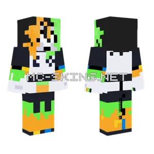Orange and Green Blob
