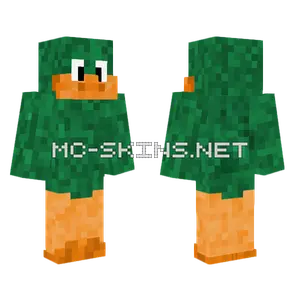 Orange and Green Creature Minecraft skin