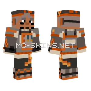 Orange and Grey Tech Suit