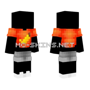 Orange Banana T-Shirt With Shorts Minecraft skin