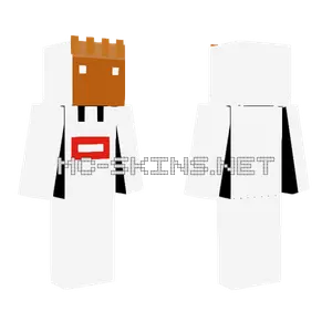Orange Block Head Minecraft skin
