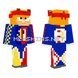 Orange Cat Boy Minecraft skin