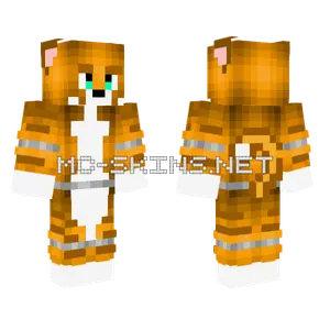 Orange Cat Minecraft skin