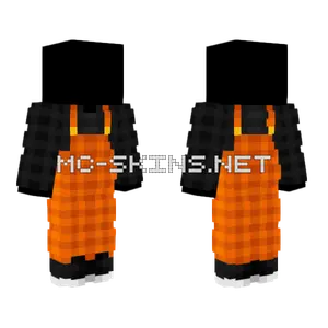 Orange Checkered Overalls Minecraft skin