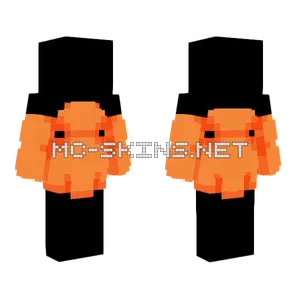 Orange Creamsicle With Sleeves Minecraft skin
