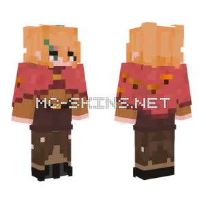 Orange D Skin Minecraft skin