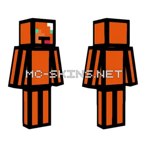 Orange Derp Minecraft skin