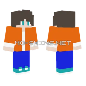 Orange Dinosaur Boy Minecraft skin
