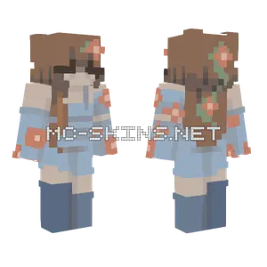 Orange Flowers Rce Minecraft skin