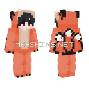 Orange Fox Creature Minecraft skin