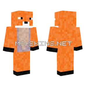 Orange Fox Minecraft skin