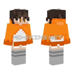 Orange Fox Guy Minecraft skin