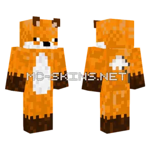 Orange Fox Skin Minecraft skin