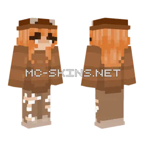 Orange Girl Minecraft skin