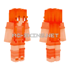 Orange Hair Girl Minecraft skin