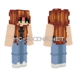 Orange Hair Girl Minecraft skin
