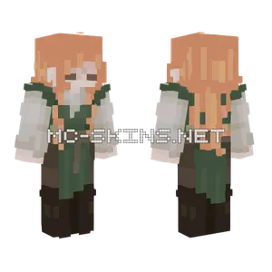 Orange Hair Hunter Minecraft skin