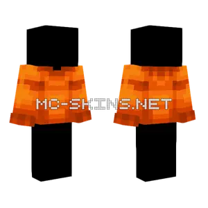 Orange Halloween Sweater Base Minecraft skin