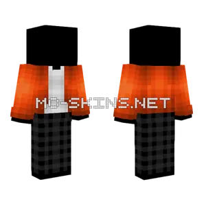 Orange Jacket Pajamas Minecraft skin