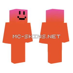 Orange Man With Gradient Minecraft skin