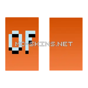 Orange O Formation cape, outside and lining