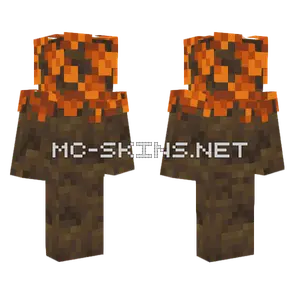 Orange Poplar Tree Minecraft skin