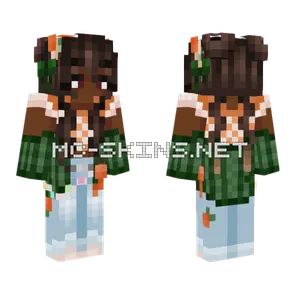 Orange Wolfix Minecraft skin