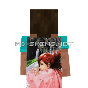 Orihime Inoue Kimono cape, outside and lining