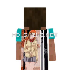 Orihime Inoue School Uniform cape, outside and lining