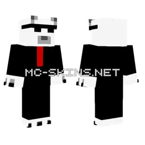 Oso Polar Fino 4px Minecraft skin