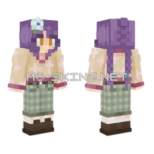 Outdoorsy Violet Minecraft skin