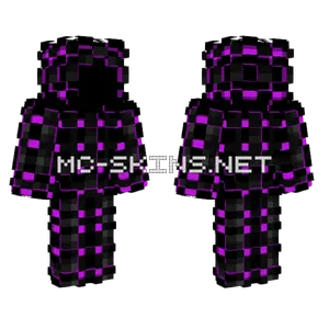 Outfit High Tech Black Magenta Minecraft skin