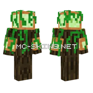 Overgrown Copper Lantern Tree Minecraft skin