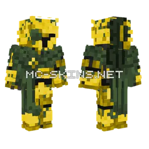 Overgrown Golden Soldier Minecraft skin