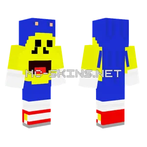Pac-Man Sonic Costume Minecraft skin