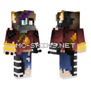 Paige As A Wither Fox Minecraft skin