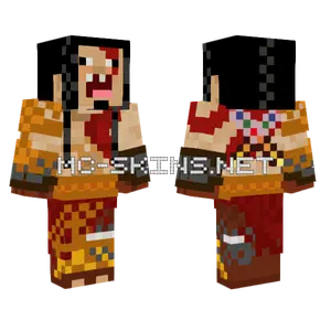 Paisana Kratos Minecraft skin