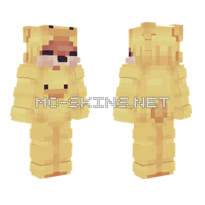 Pajamas Fox Custom Minecraft skin