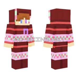 Pajamas With Techno Ribbon Minecraft skin