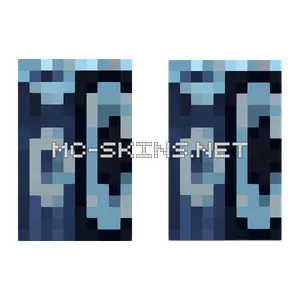Pale Blue Letters cape, outside and lining