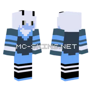 Pale Blue Winter Gear Minecraft skin