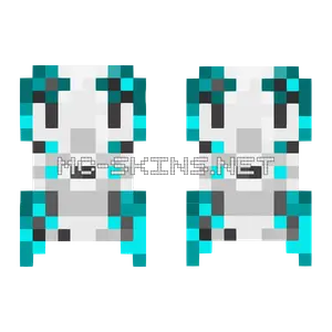 Pale Cyan Frost cape, outside and lining