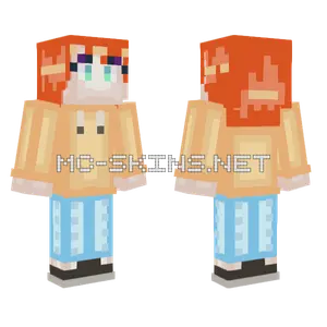 Pale Redhead Girl Minecraft skin