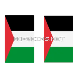 Palestine Flag cape, outside and lining