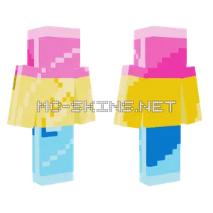 Pan Pride Uno Reverse Card Minecraft skin