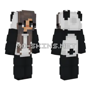 Panda Girl Outfit Minecraft skin
