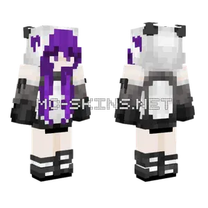 Panda Top Hat Minecraft skin