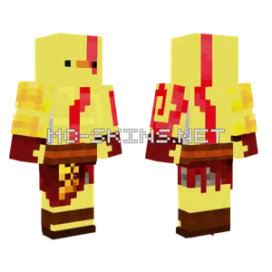 Papera Kratos Minecraft skin