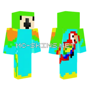 Parrot X2 Minecraft skin